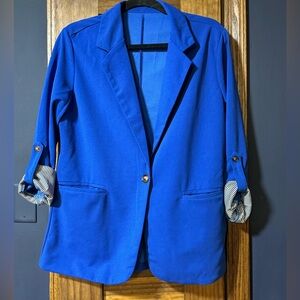 Royal blue blazer
